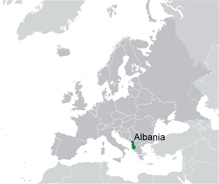 Where is Albania in the World