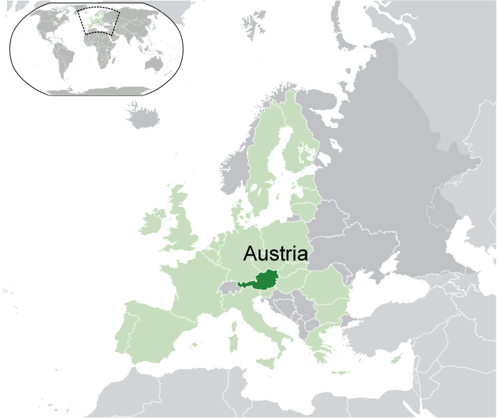 Where is Austria in the World