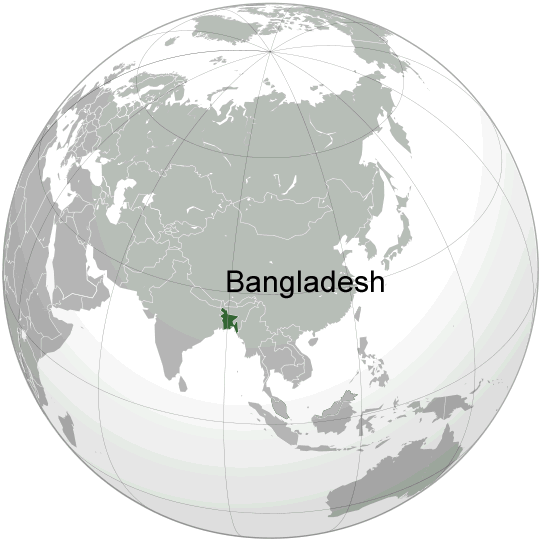 Where is Bangladesh in the World