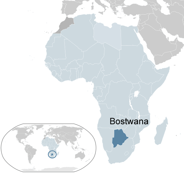 Where is Botswana in the World