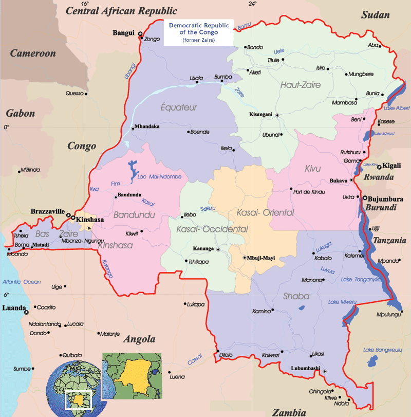 congo political map