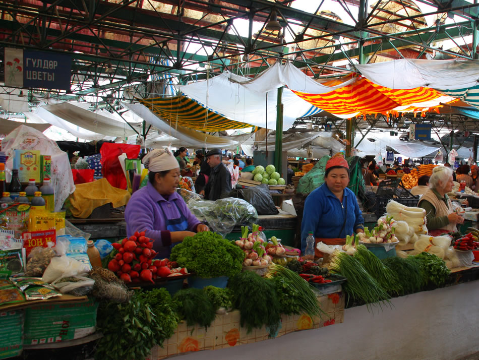 Bazaar in Bishkek Kyrgyzstan