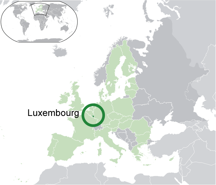 Where is Luxembourg in the World