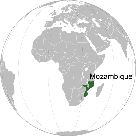 Where is Mozambique in the World