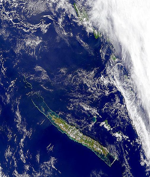 New Caledonia satellite image