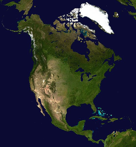 North America Satellite Maps