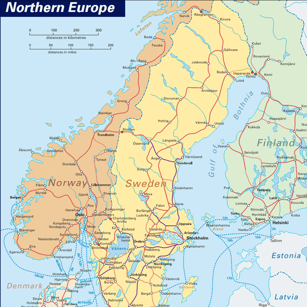 map of norway