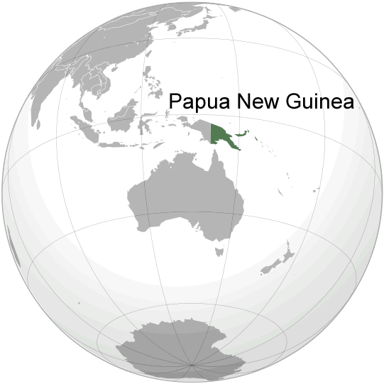 Where is Papua New Guinea in the World
