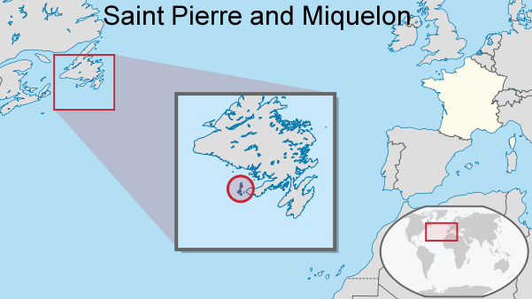 Where is Saint Pierre and Miquelon in the World