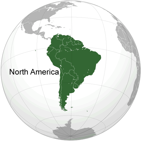 where is South America