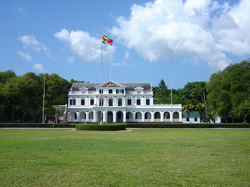 Presidential palace Paramaribo Suriname