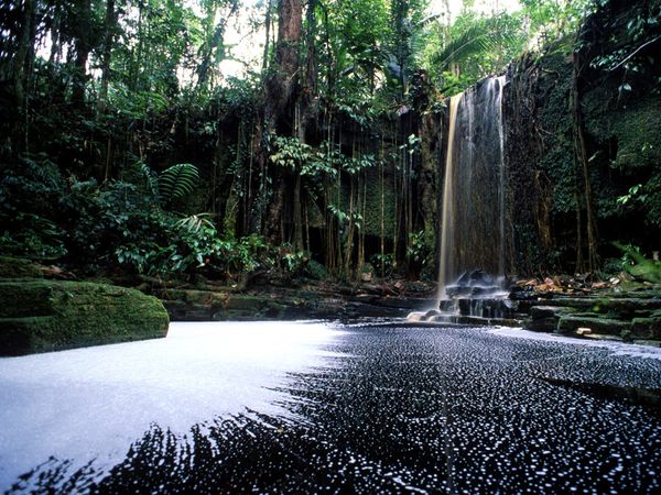 suriname waterfall