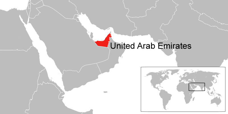 Where is United Arab Emirates in the World