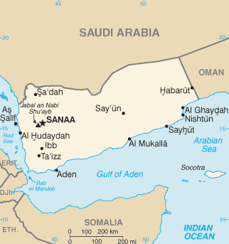 Yemen map