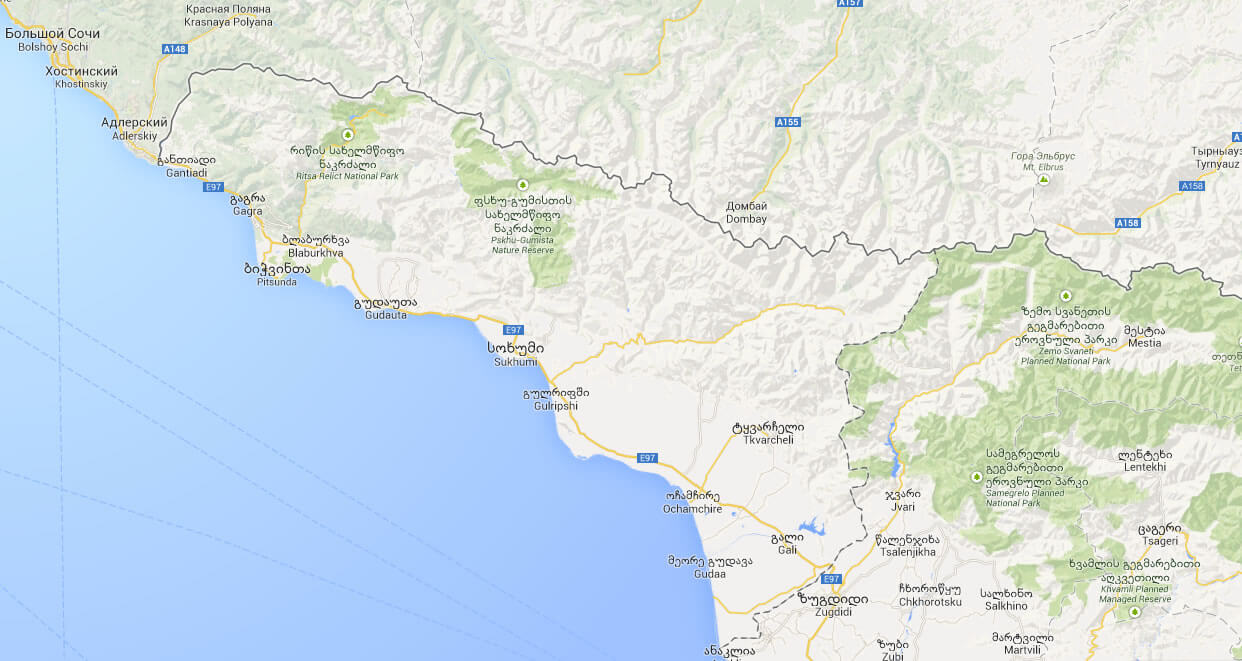 abkhazia google map