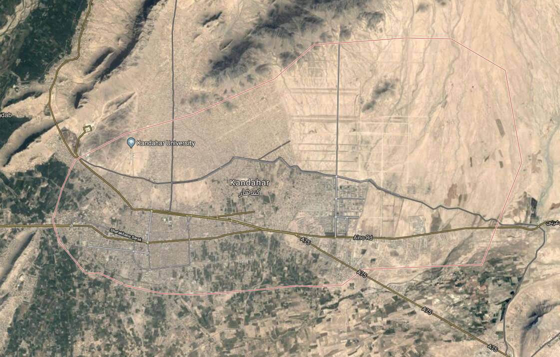 kandahar satellite map