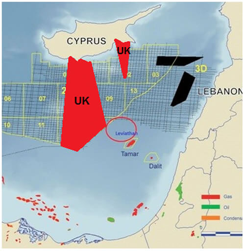 akrotiri dhekelia cyprus uk map