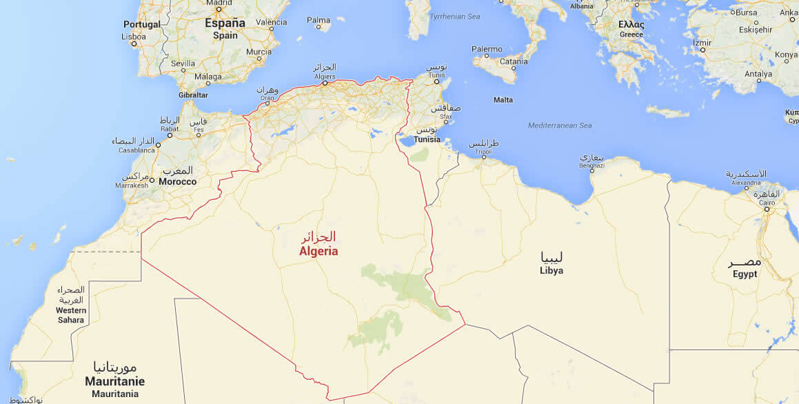 algeria google map