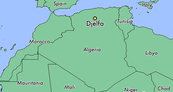 djelfa algeria map
