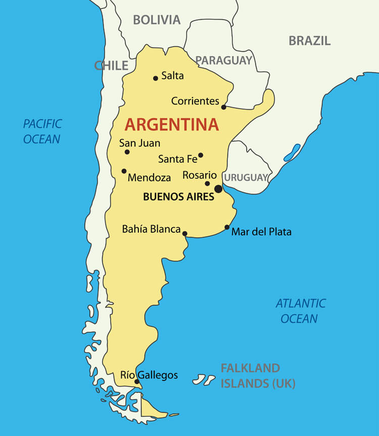 Argentine Republic Map