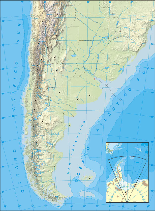 Argentina Republic Map South america