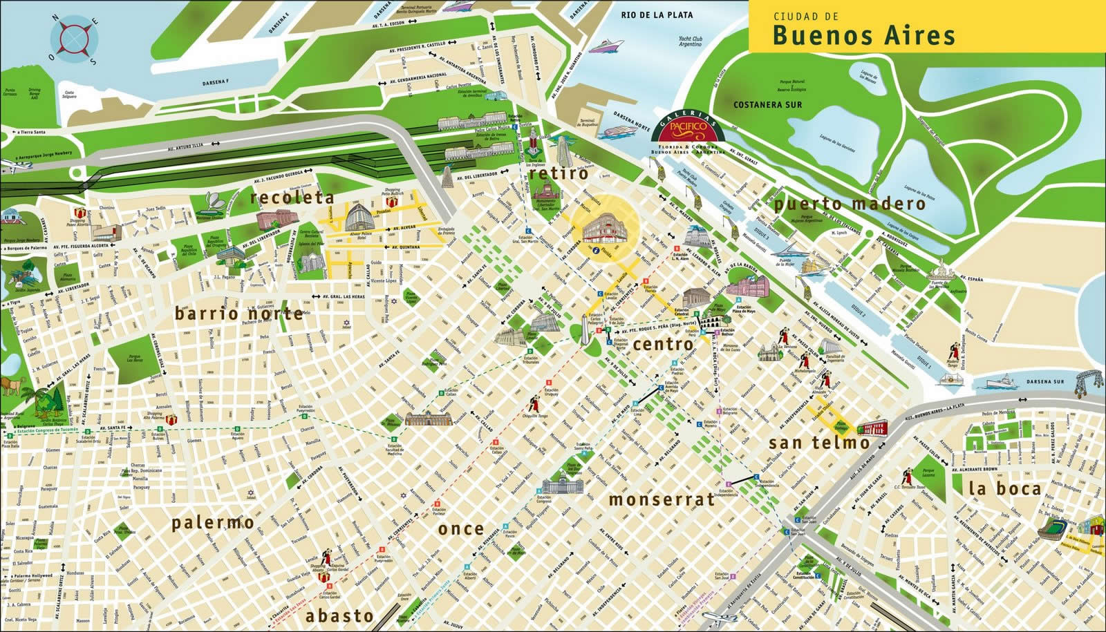 buenos aires argentina travel map