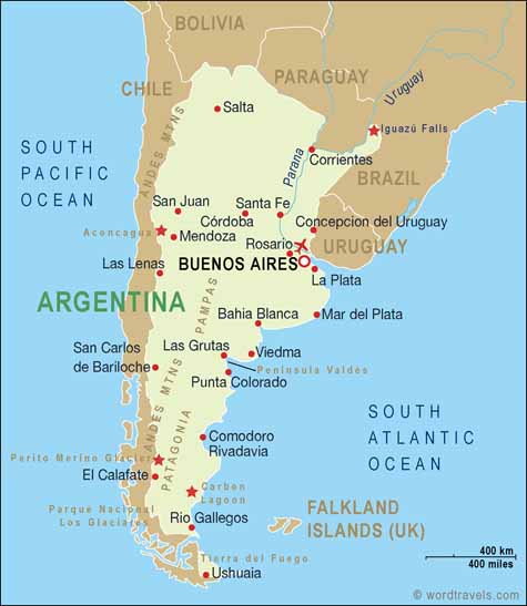 maps of argentina