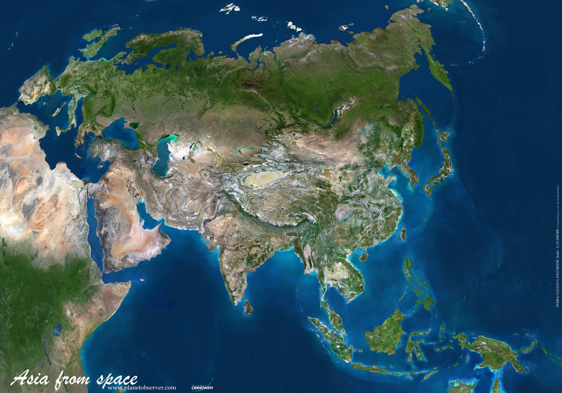 asia satellite image