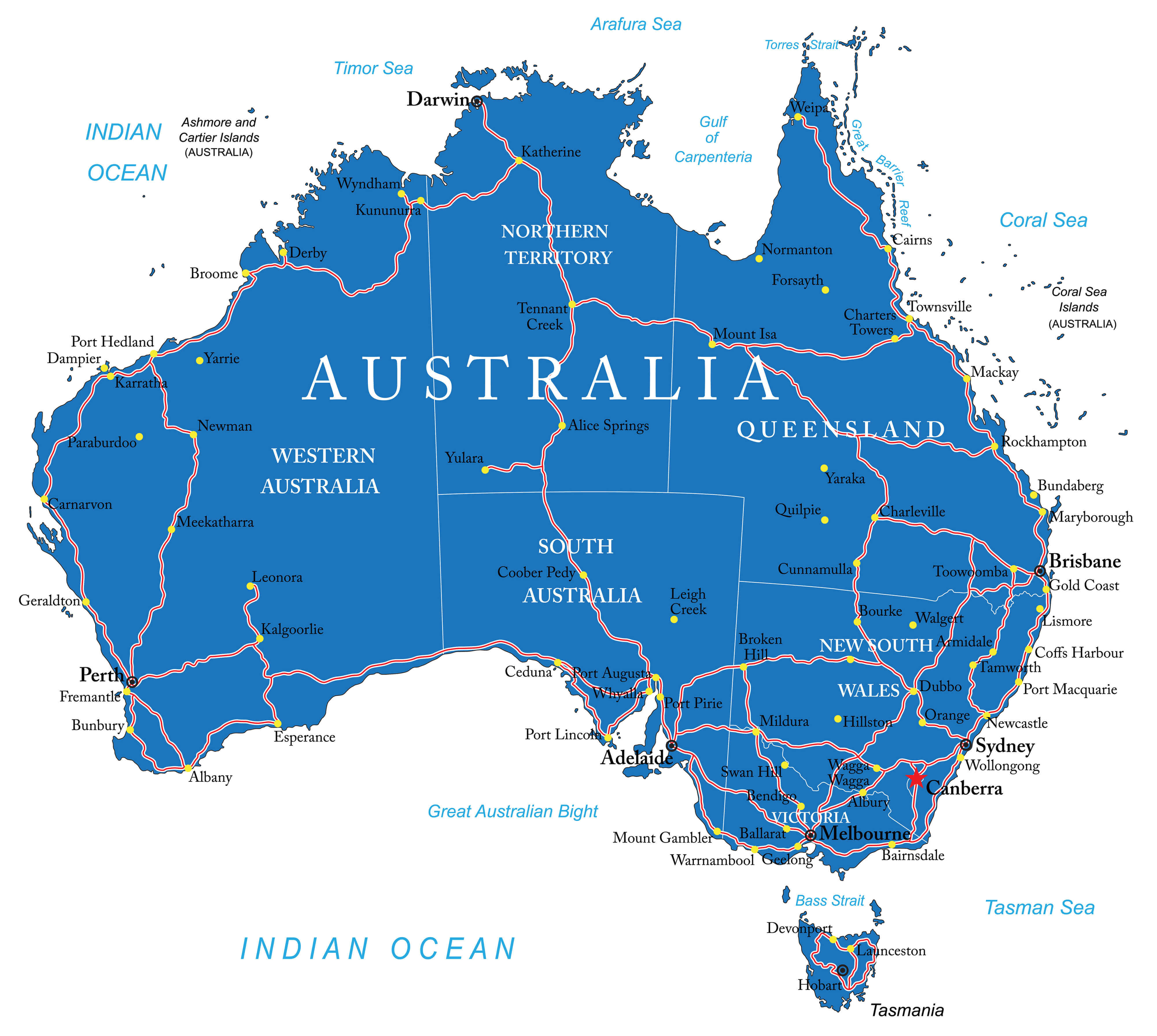 Australia Road Map