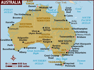 Gladstone australia map