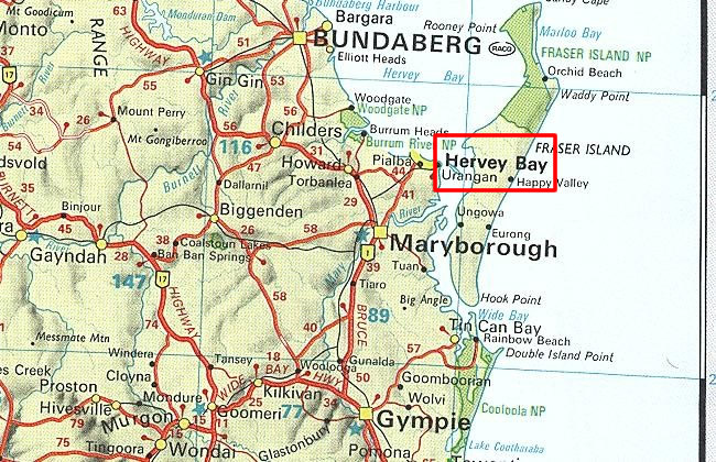 hervey bay map