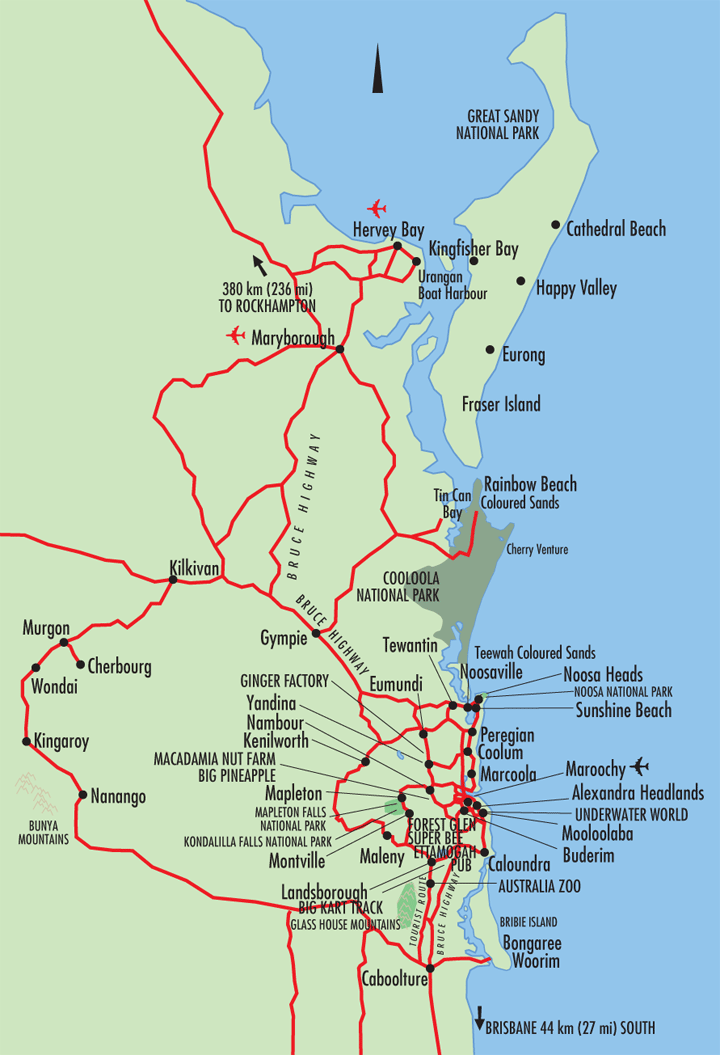 map of Hervey Bay