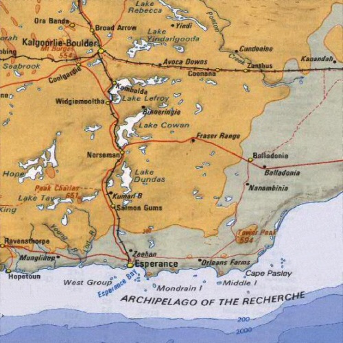 Kalgoorlie regions map