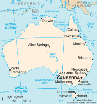 Australia Lismore map
