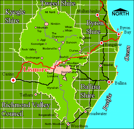 lismore map