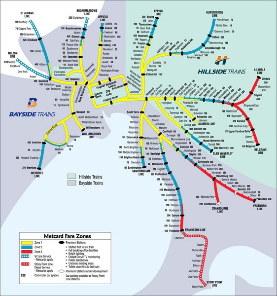 melbourne subway map