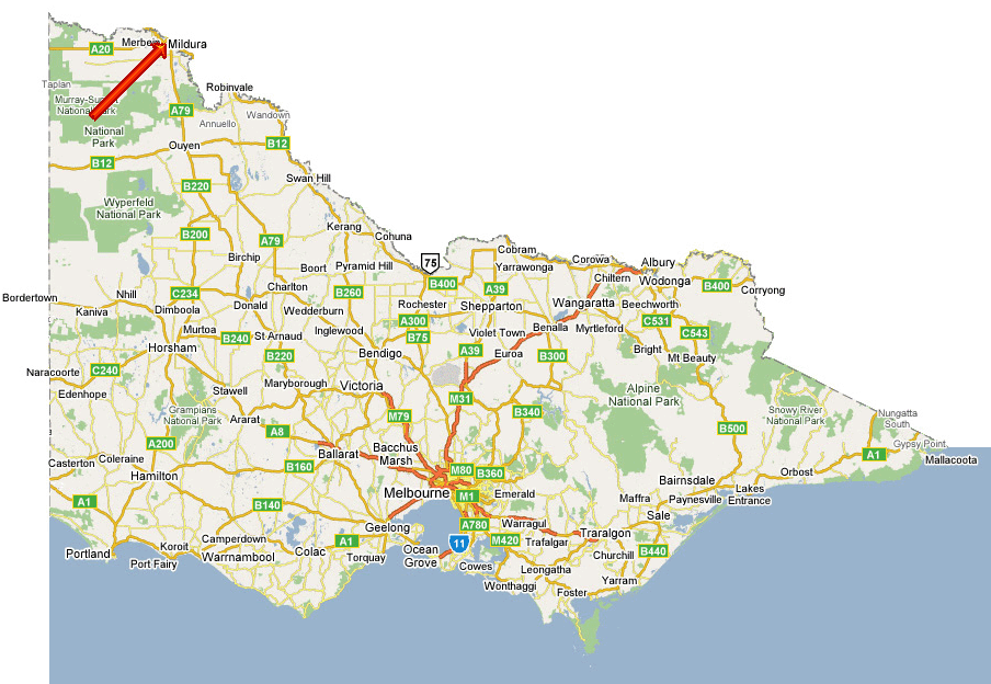 Mildura regions map