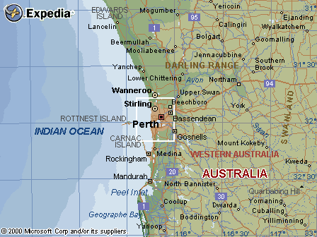 Perth area map