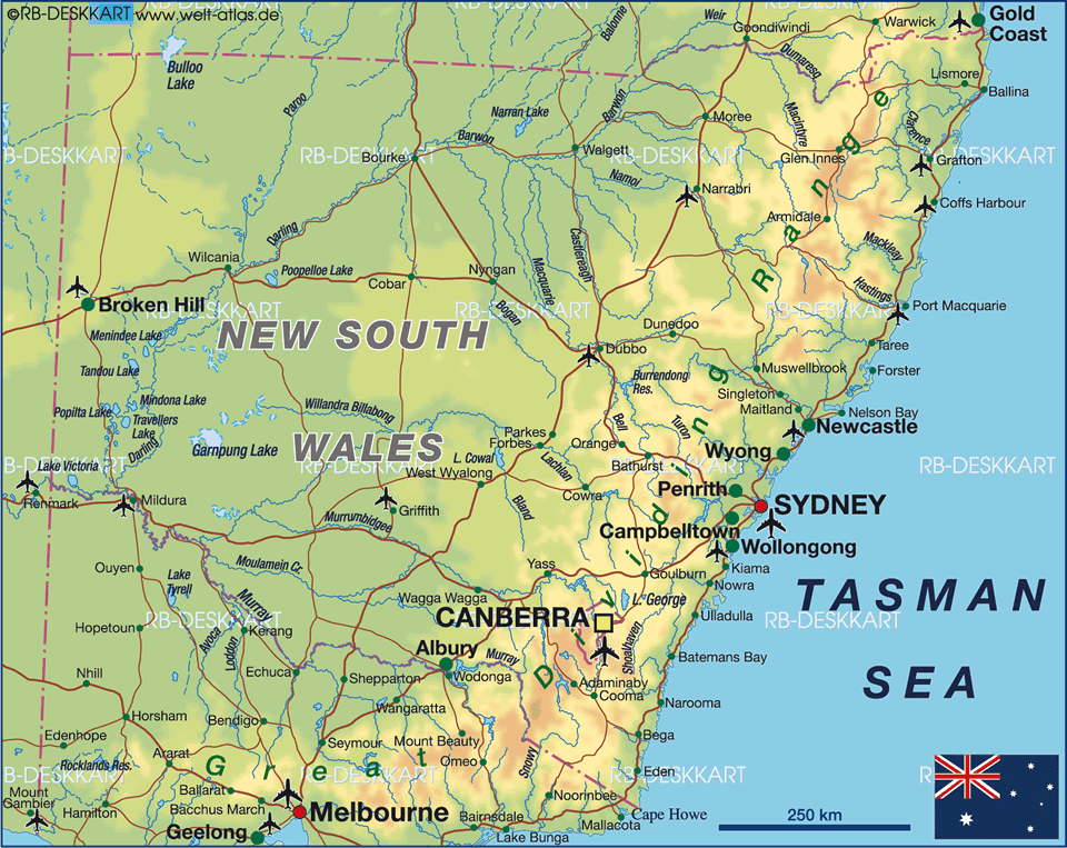 Port Macquarie region map
