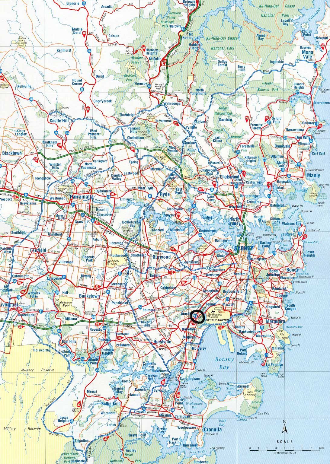 sydney area map