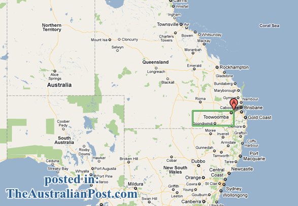 Toowoomba regions map