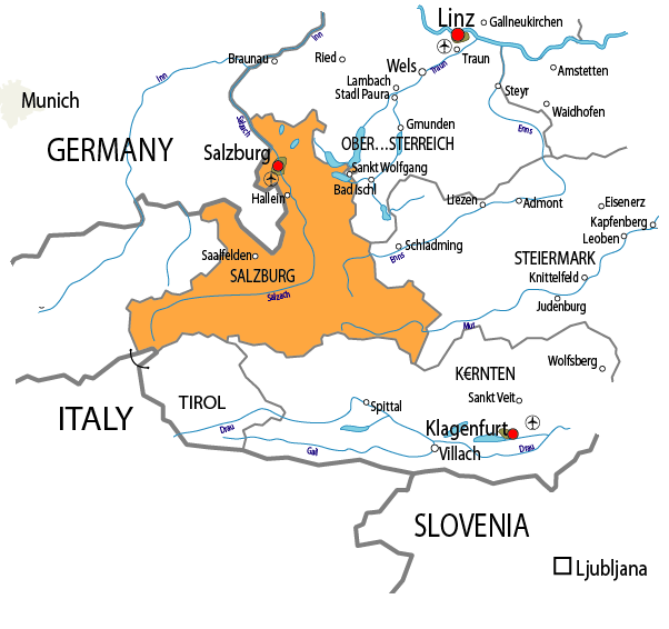 salzburg map austria