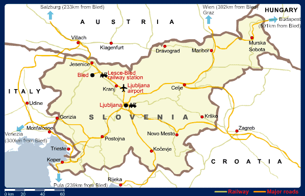 map Villach austria slovenia