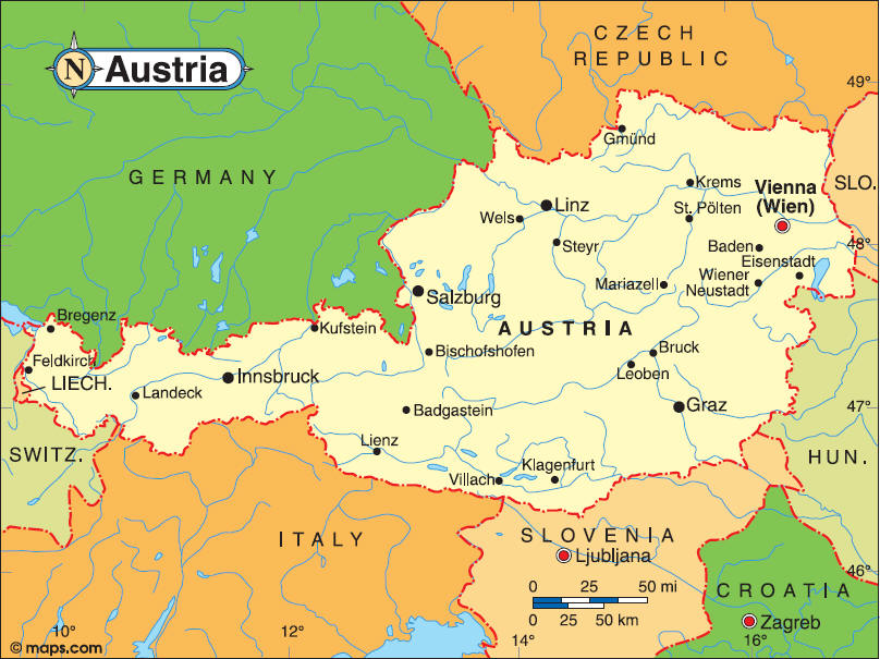 Wels Map Austria