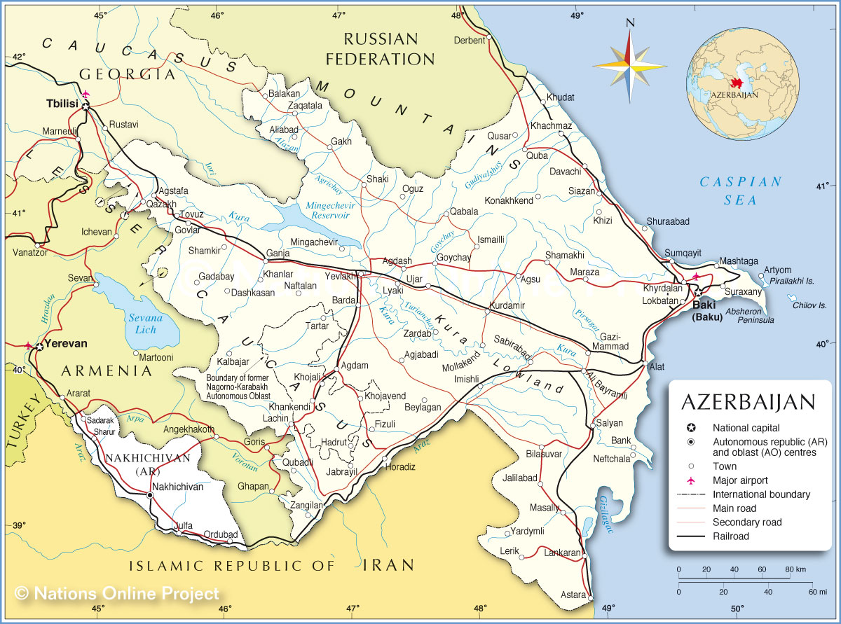 Ali Bayramli Azerbaijan Map