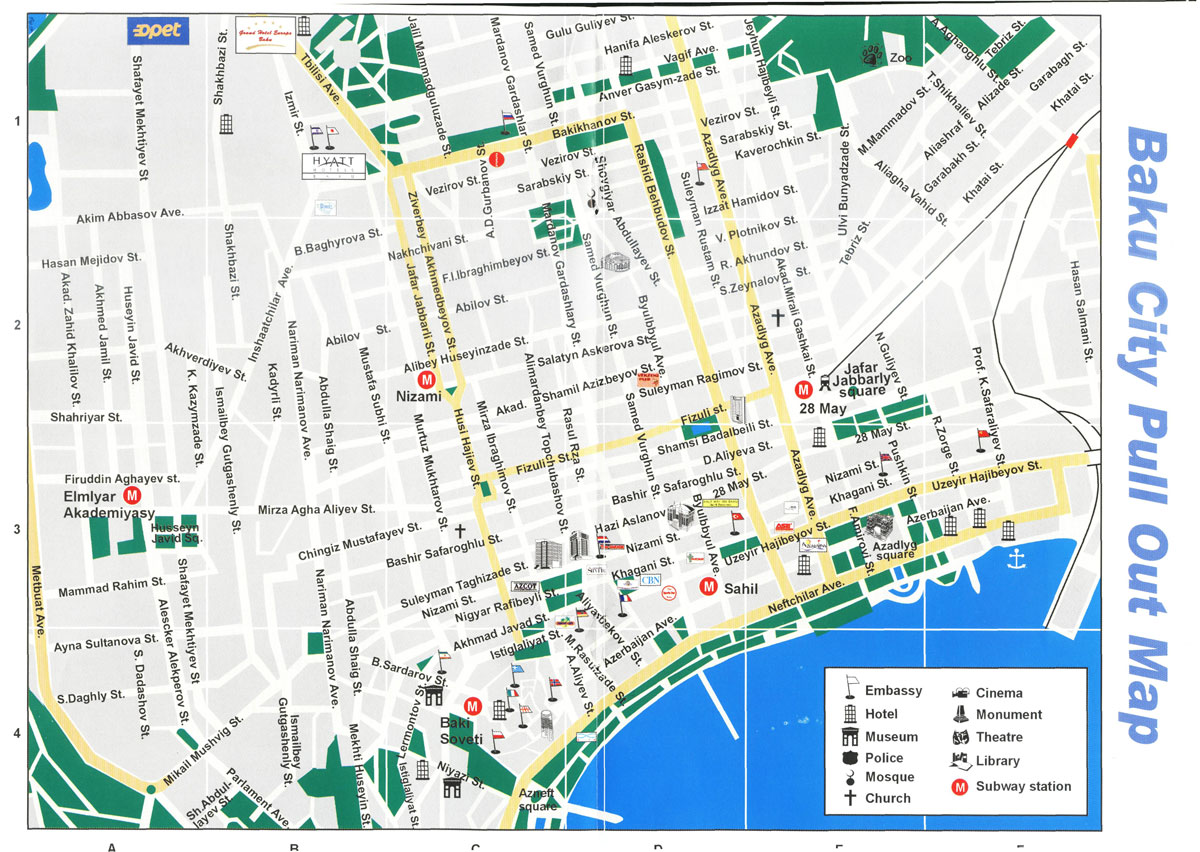 baku city map