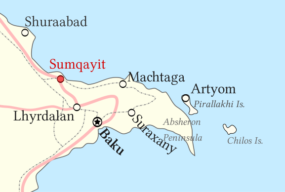 Sumqayit map