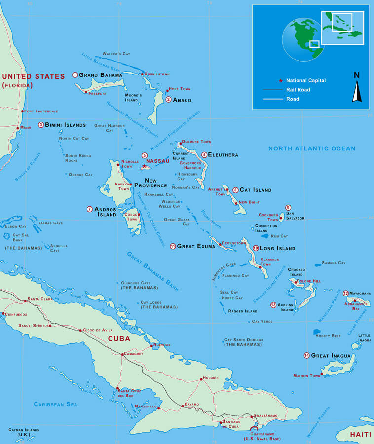 maps of bahamas