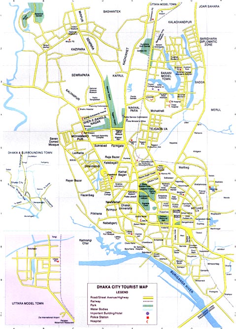 dhaka city map