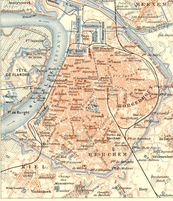 Antwerpen historical map